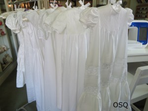 first collection of christening gowns